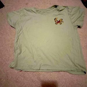Art class cropped butterfly tee
